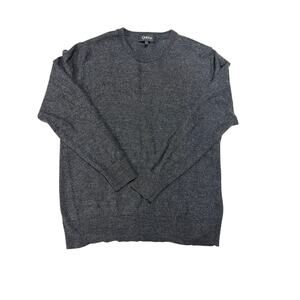 Quince Yak 100% Merino Wool Sweater Women's L Gray pullover Crewneck Relaxed